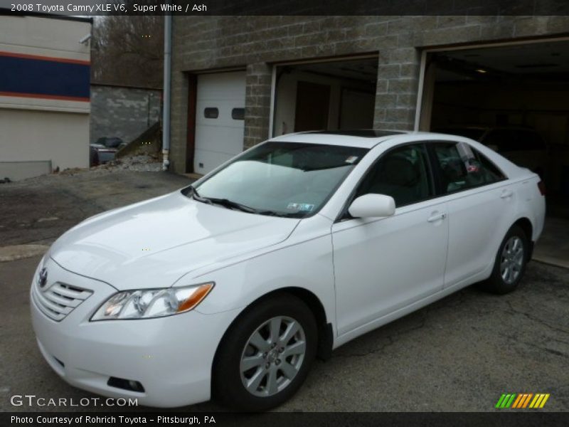 Super White / Ash 2008 Toyota Camry XLE V6