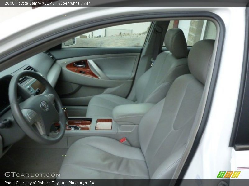 Super White / Ash 2008 Toyota Camry XLE V6