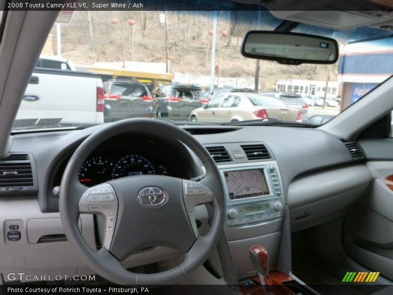 Super White / Ash 2008 Toyota Camry XLE V6