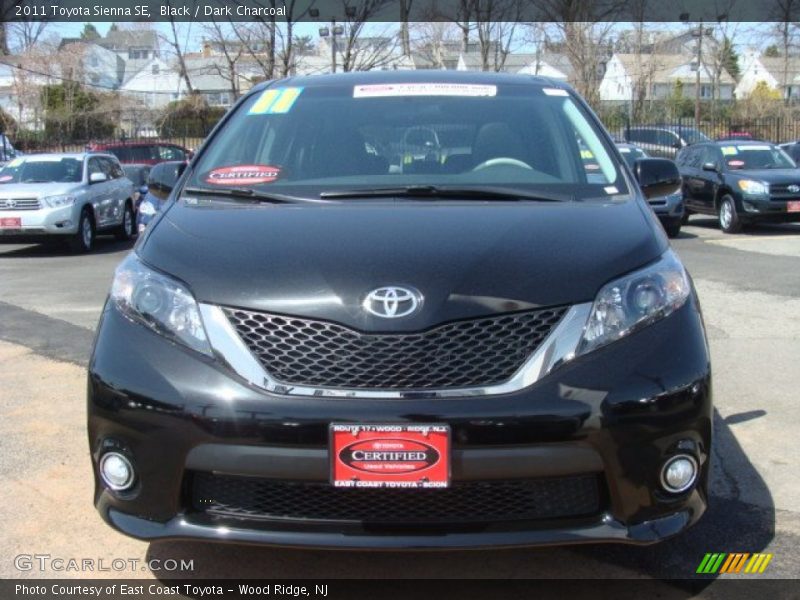 Black / Dark Charcoal 2011 Toyota Sienna SE