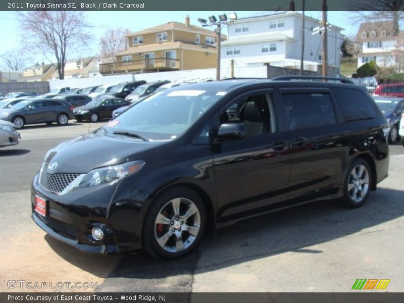 Black / Dark Charcoal 2011 Toyota Sienna SE