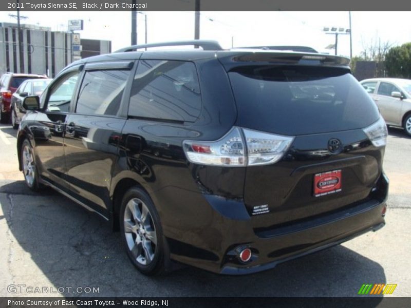 Black / Dark Charcoal 2011 Toyota Sienna SE
