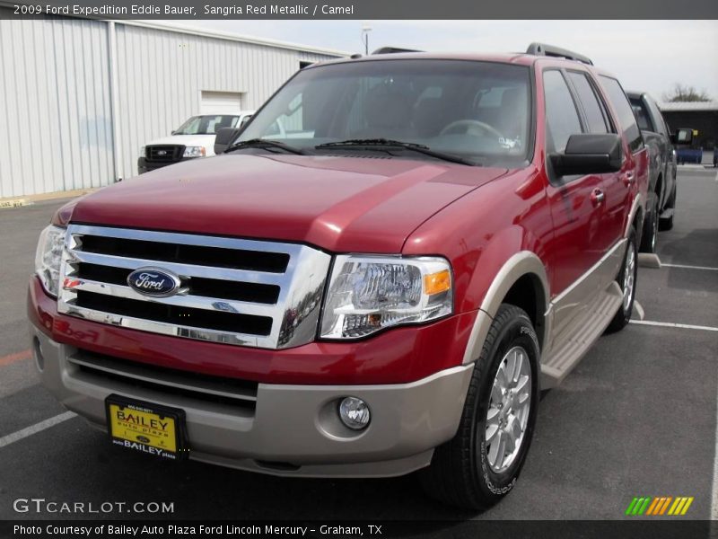 Sangria Red Metallic / Camel 2009 Ford Expedition Eddie Bauer