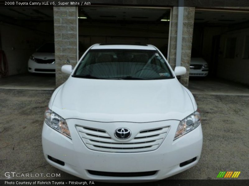 Super White / Ash 2008 Toyota Camry XLE V6