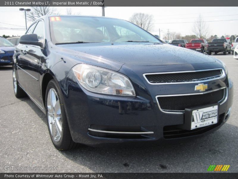 Imperial Blue Metallic / Ebony 2011 Chevrolet Malibu LT
