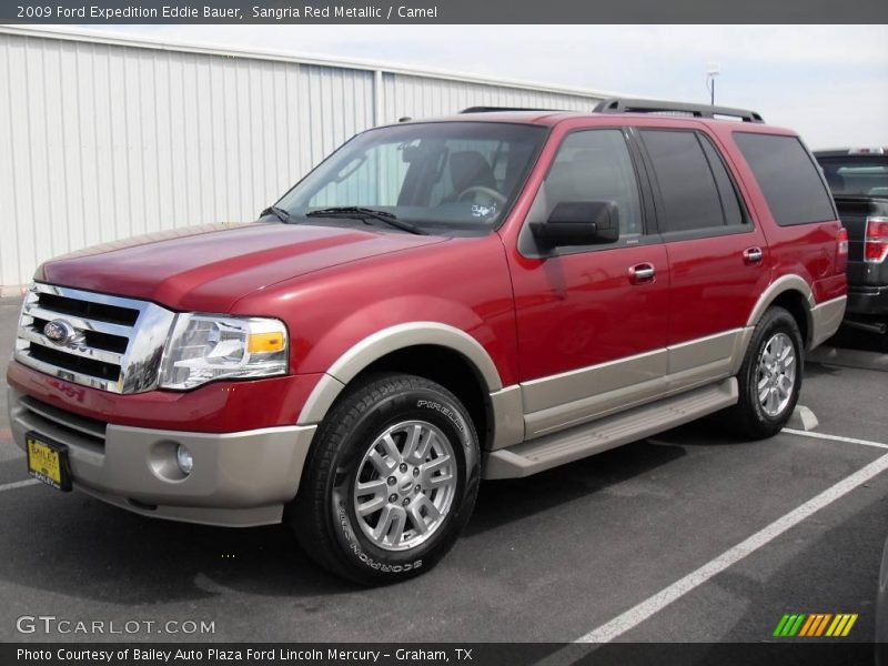 Sangria Red Metallic / Camel 2009 Ford Expedition Eddie Bauer