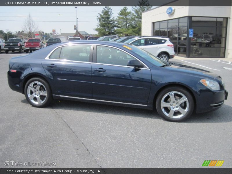 Imperial Blue Metallic / Ebony 2011 Chevrolet Malibu LT