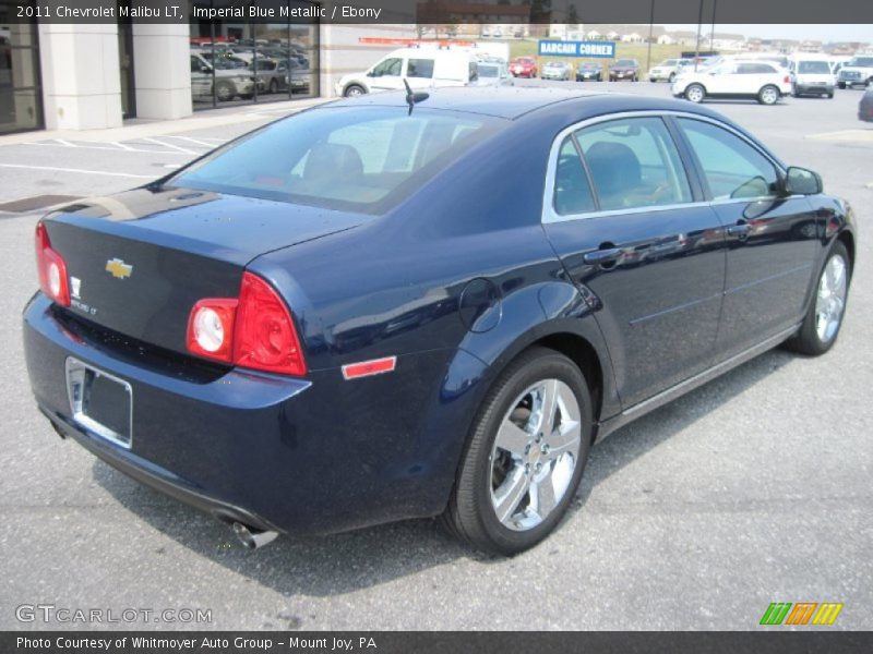 Imperial Blue Metallic / Ebony 2011 Chevrolet Malibu LT