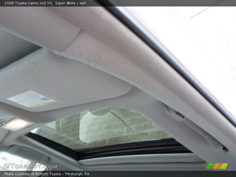 Super White / Ash 2008 Toyota Camry XLE V6