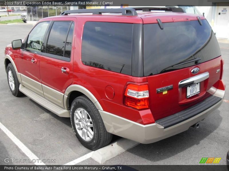Sangria Red Metallic / Camel 2009 Ford Expedition Eddie Bauer