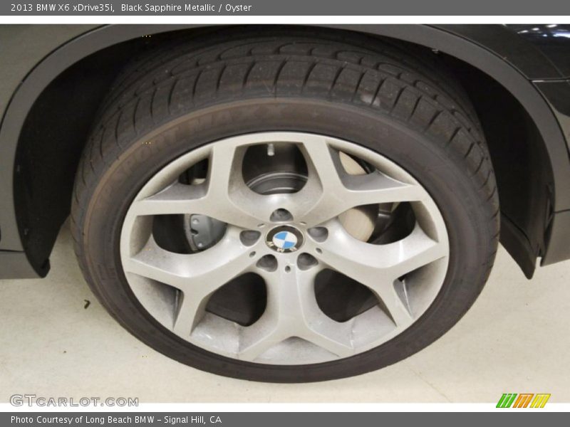 Black Sapphire Metallic / Oyster 2013 BMW X6 xDrive35i