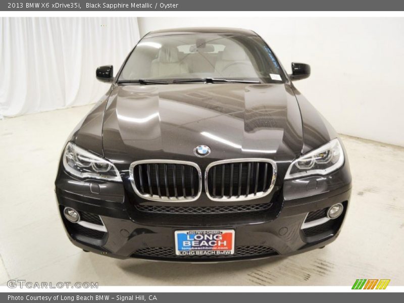 Black Sapphire Metallic / Oyster 2013 BMW X6 xDrive35i