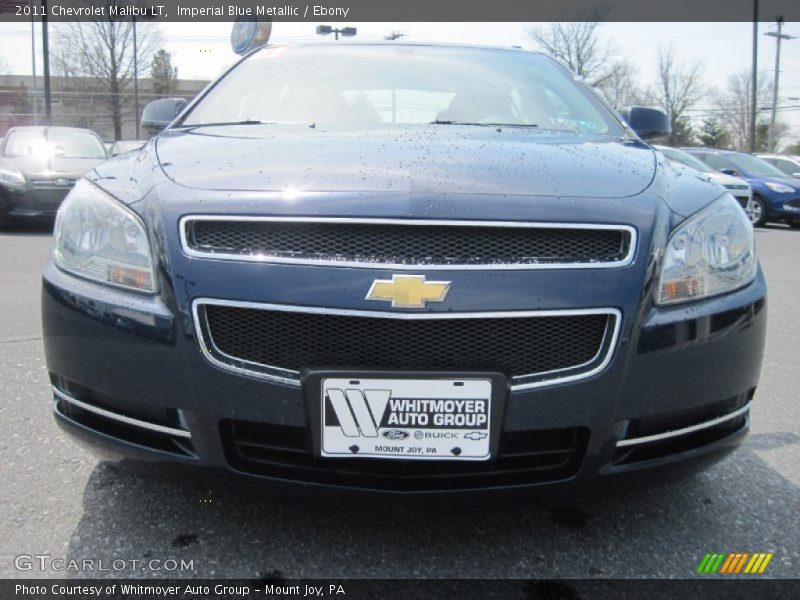 Imperial Blue Metallic / Ebony 2011 Chevrolet Malibu LT