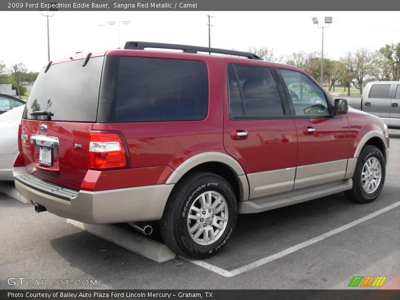 Sangria Red Metallic / Camel 2009 Ford Expedition Eddie Bauer