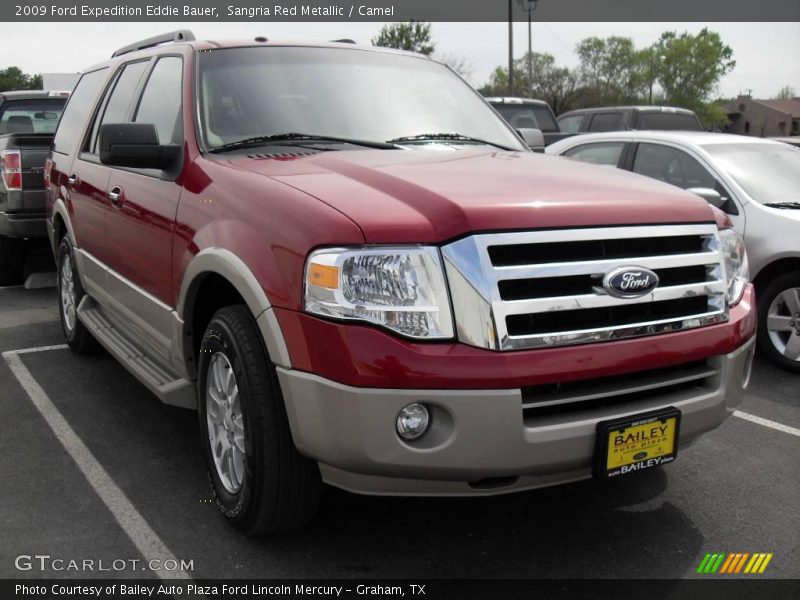 Sangria Red Metallic / Camel 2009 Ford Expedition Eddie Bauer