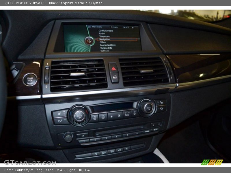 Black Sapphire Metallic / Oyster 2013 BMW X6 xDrive35i