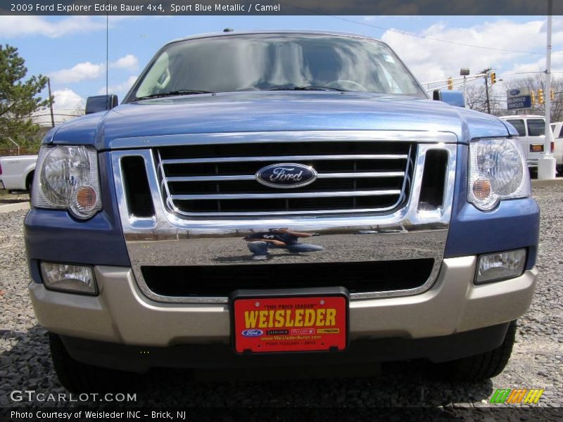 Sport Blue Metallic / Camel 2009 Ford Explorer Eddie Bauer 4x4