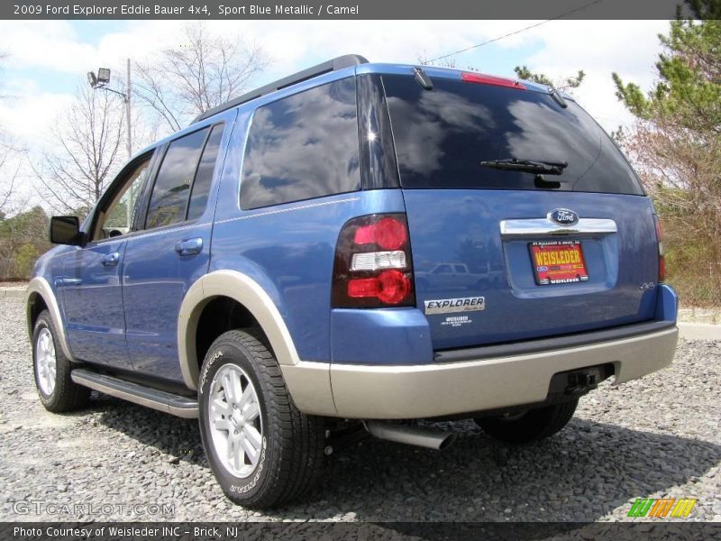 Sport Blue Metallic / Camel 2009 Ford Explorer Eddie Bauer 4x4