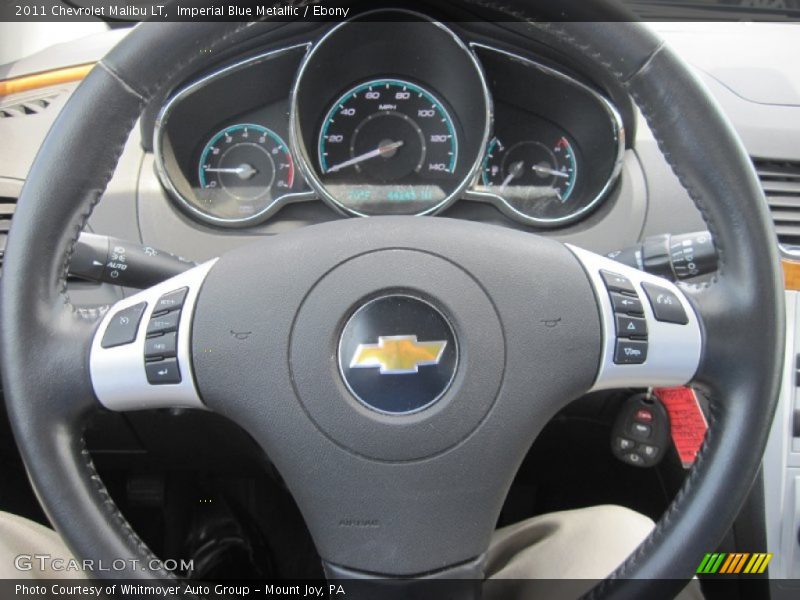 Imperial Blue Metallic / Ebony 2011 Chevrolet Malibu LT