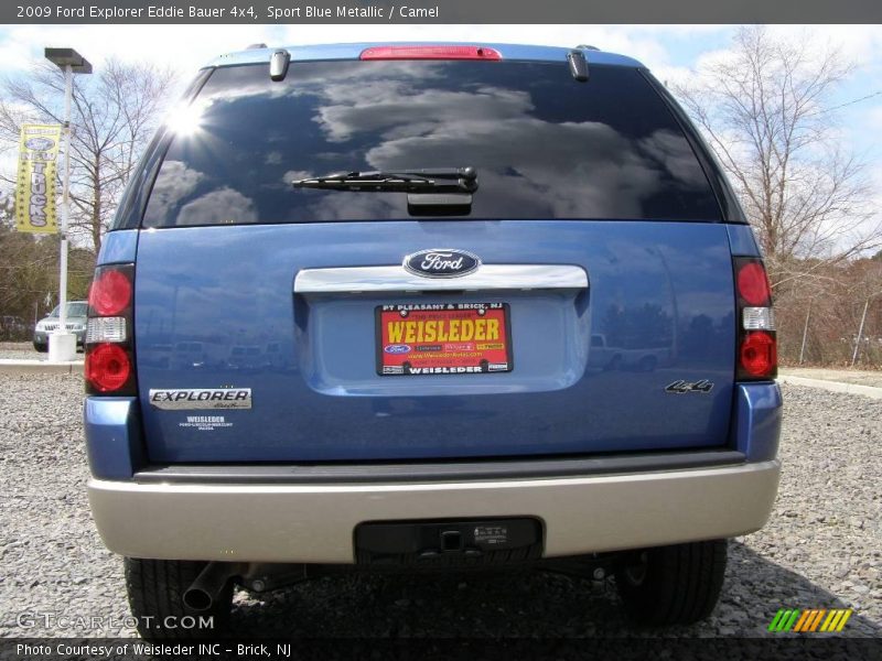Sport Blue Metallic / Camel 2009 Ford Explorer Eddie Bauer 4x4
