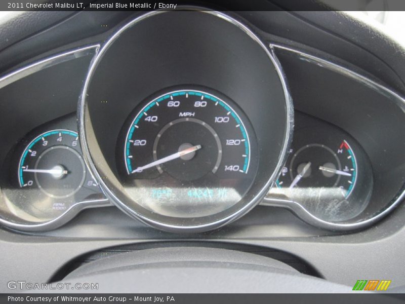 Imperial Blue Metallic / Ebony 2011 Chevrolet Malibu LT