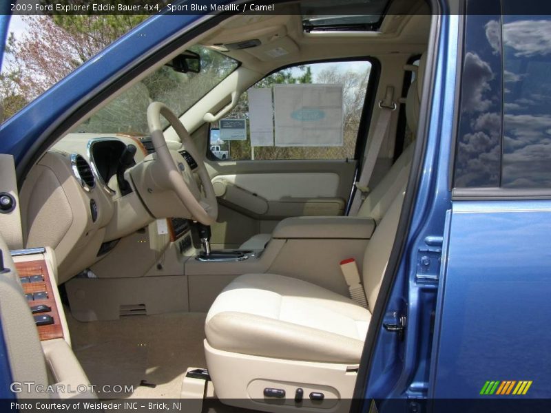 Sport Blue Metallic / Camel 2009 Ford Explorer Eddie Bauer 4x4