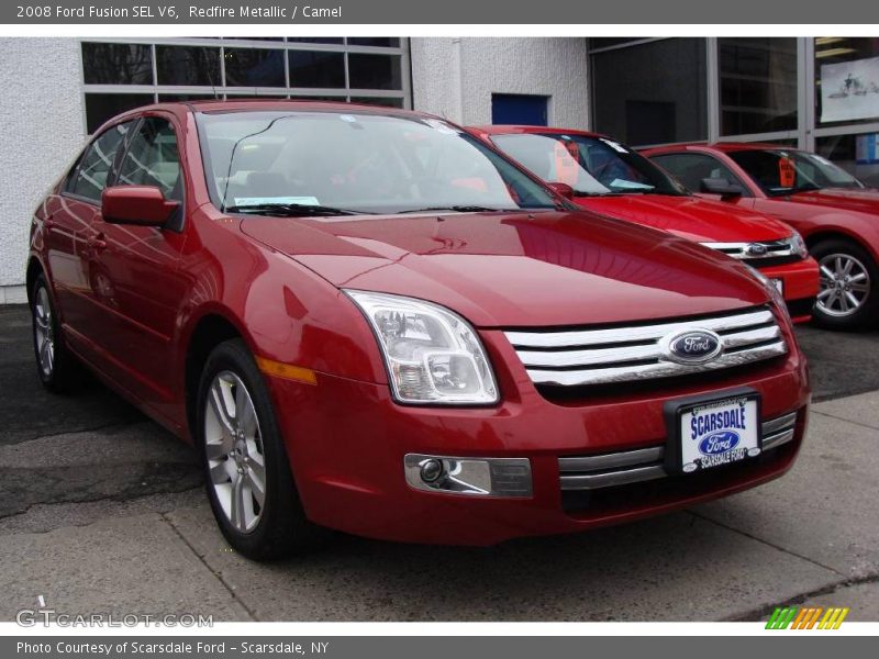 Redfire Metallic / Camel 2008 Ford Fusion SEL V6