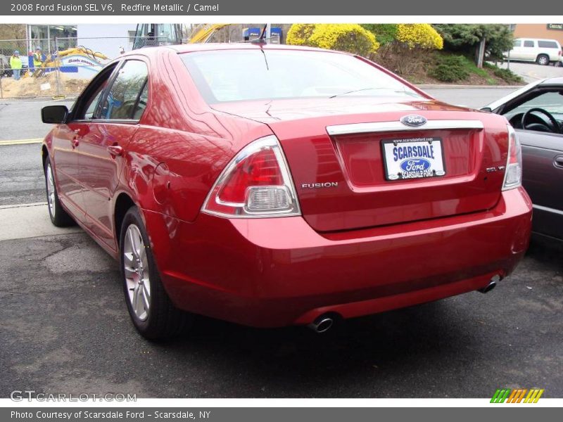 Redfire Metallic / Camel 2008 Ford Fusion SEL V6