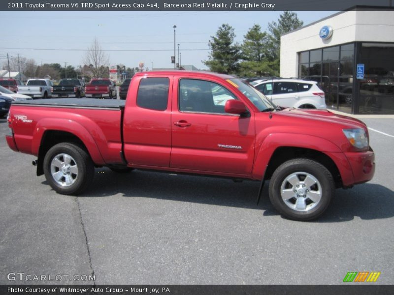 Barcelona Red Metallic / Graphite Gray 2011 Toyota Tacoma V6 TRD Sport Access Cab 4x4