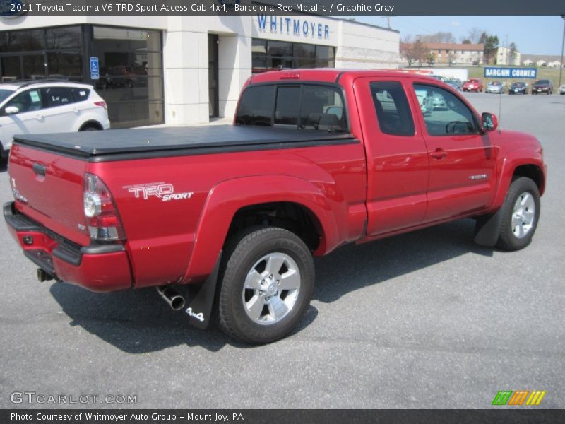 Barcelona Red Metallic / Graphite Gray 2011 Toyota Tacoma V6 TRD Sport Access Cab 4x4