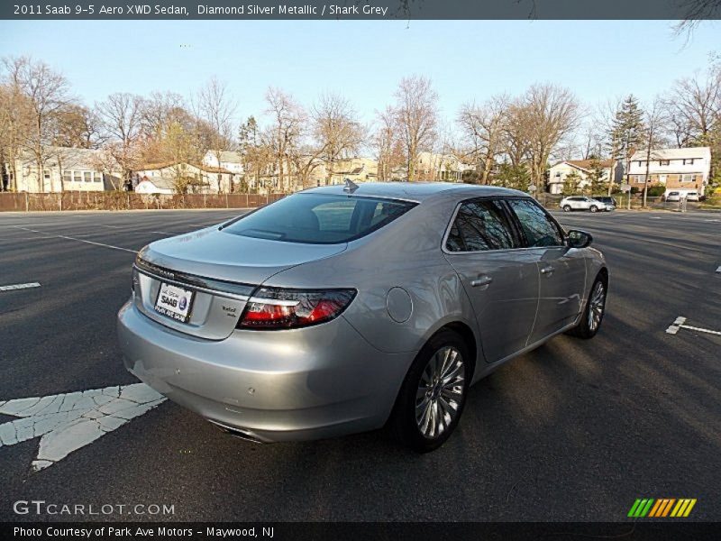 Diamond Silver Metallic / Shark Grey 2011 Saab 9-5 Aero XWD Sedan