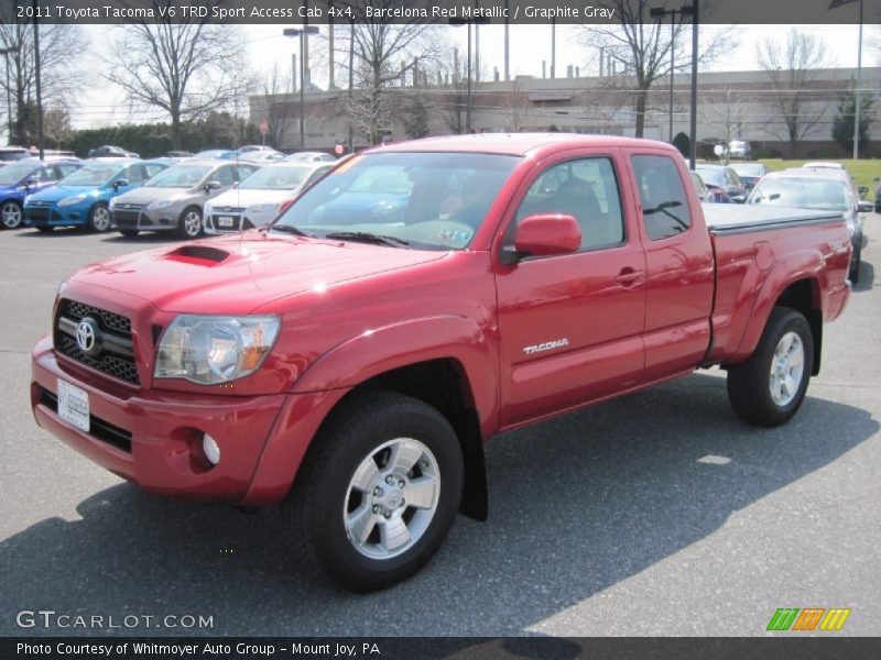 Barcelona Red Metallic / Graphite Gray 2011 Toyota Tacoma V6 TRD Sport Access Cab 4x4