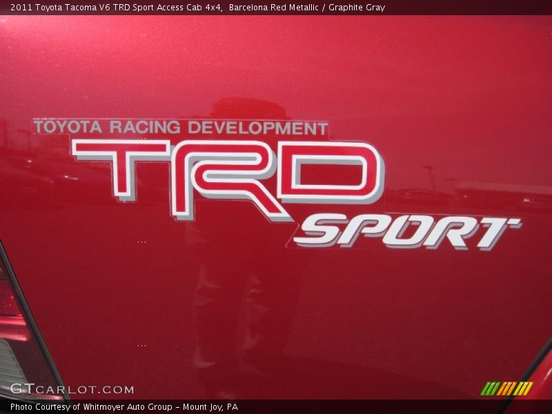 Barcelona Red Metallic / Graphite Gray 2011 Toyota Tacoma V6 TRD Sport Access Cab 4x4