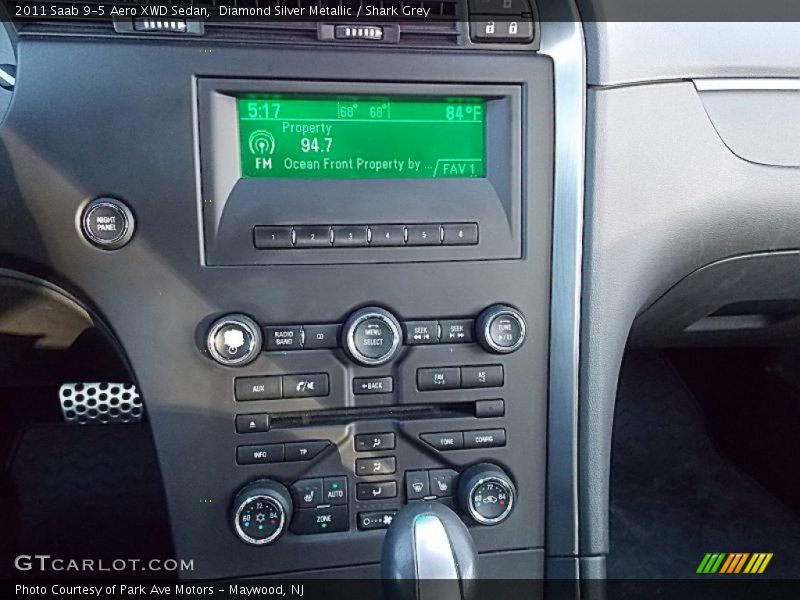 Controls of 2011 9-5 Aero XWD Sedan