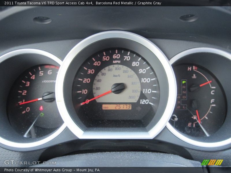 Barcelona Red Metallic / Graphite Gray 2011 Toyota Tacoma V6 TRD Sport Access Cab 4x4