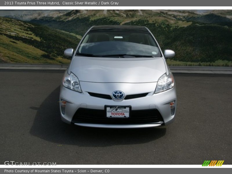 Classic Silver Metallic / Dark Gray 2013 Toyota Prius Three Hybrid