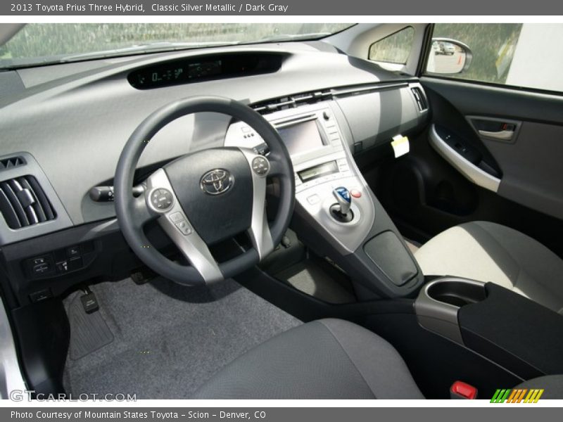 Classic Silver Metallic / Dark Gray 2013 Toyota Prius Three Hybrid