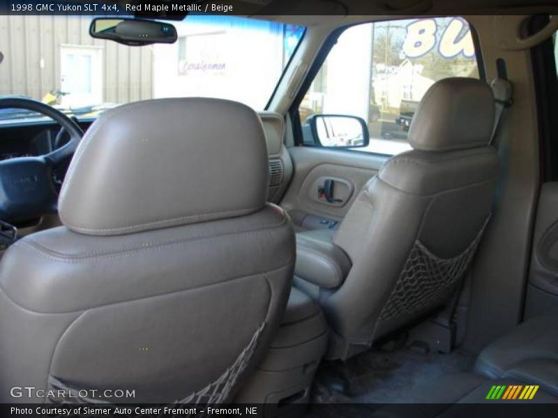 Red Maple Metallic / Beige 1998 GMC Yukon SLT 4x4