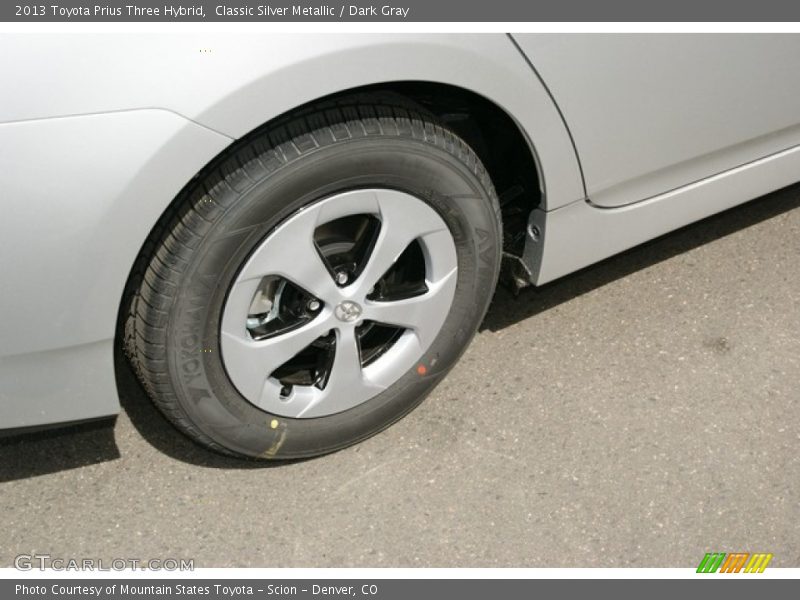 Classic Silver Metallic / Dark Gray 2013 Toyota Prius Three Hybrid
