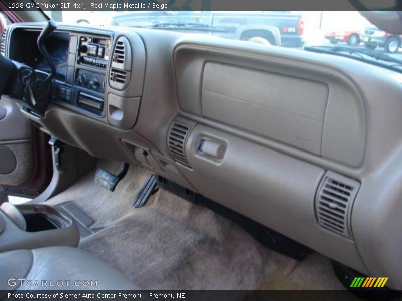 Red Maple Metallic / Beige 1998 GMC Yukon SLT 4x4