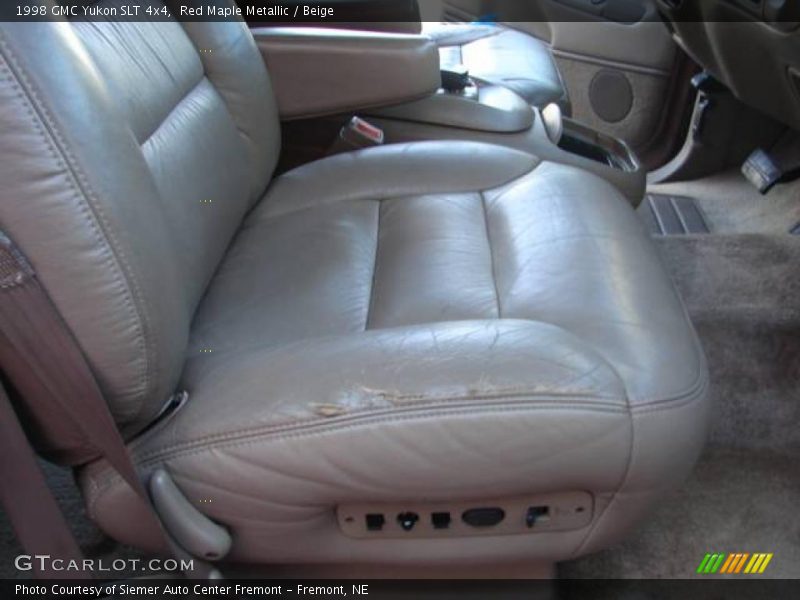 Red Maple Metallic / Beige 1998 GMC Yukon SLT 4x4