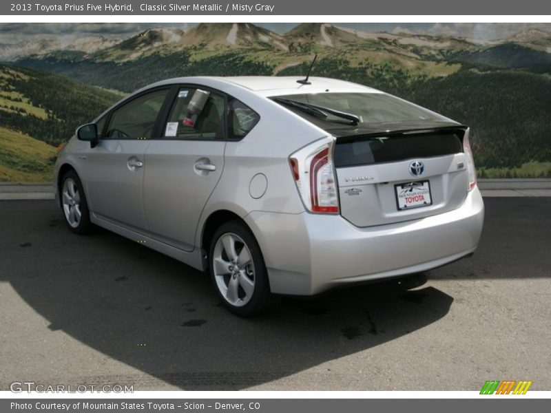 Classic Silver Metallic / Misty Gray 2013 Toyota Prius Five Hybrid