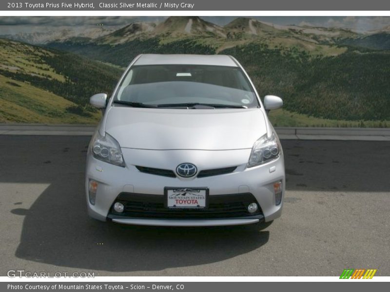 Classic Silver Metallic / Misty Gray 2013 Toyota Prius Five Hybrid