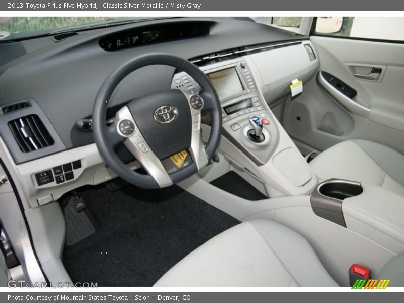 Classic Silver Metallic / Misty Gray 2013 Toyota Prius Five Hybrid