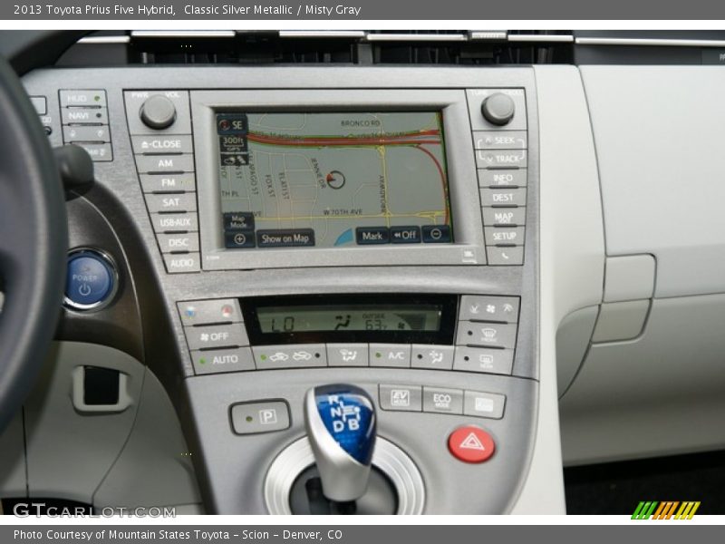 Classic Silver Metallic / Misty Gray 2013 Toyota Prius Five Hybrid