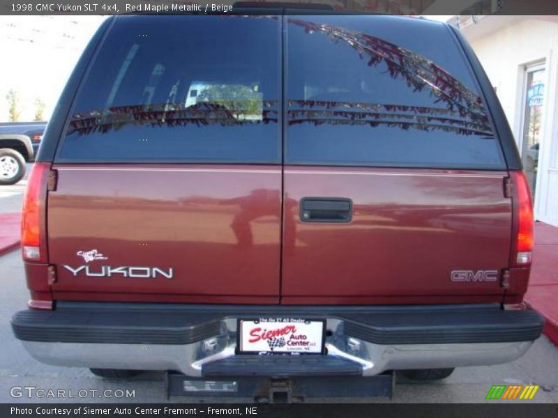 Red Maple Metallic / Beige 1998 GMC Yukon SLT 4x4