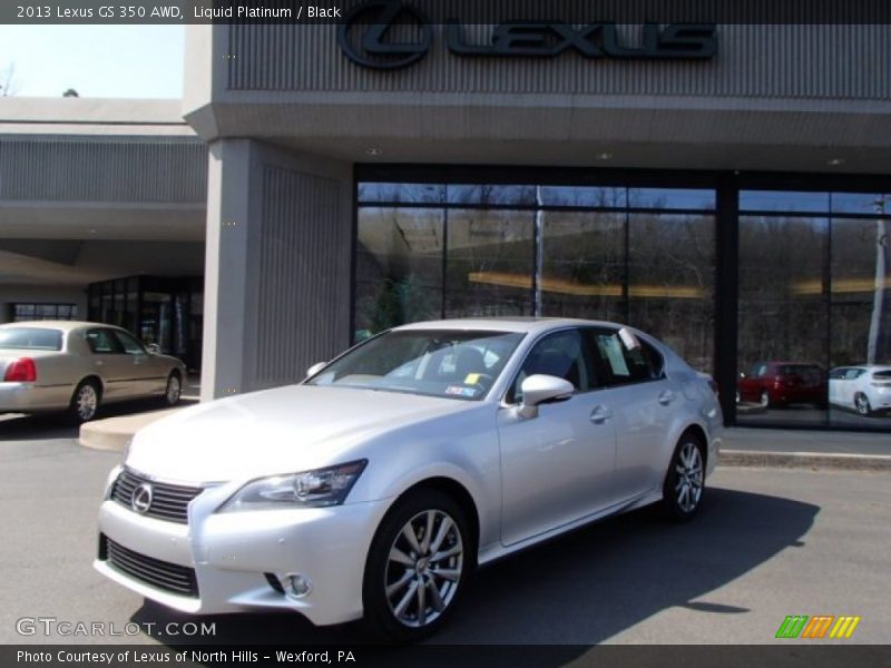 Liquid Platinum / Black 2013 Lexus GS 350 AWD