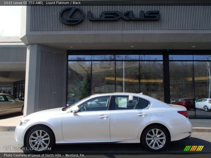 Liquid Platinum / Black 2013 Lexus GS 350 AWD