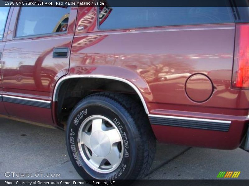 Red Maple Metallic / Beige 1998 GMC Yukon SLT 4x4
