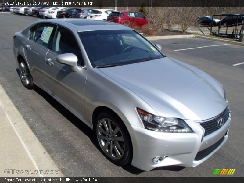 Liquid Platinum / Black 2013 Lexus GS 350 AWD